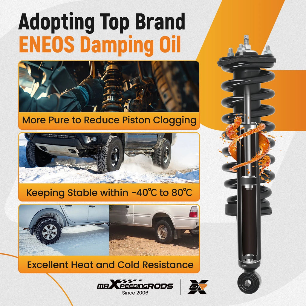Set of 4 Front Struts & Rear Shocks for Toyota Sequoia (2001-2007)
