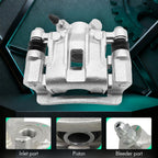 2 Rear Disc Brake Caliper with Bracket for Hyundai Accent Kia Rio (2006–2007)