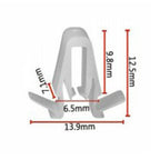 50Pcs Door & Garnish Moulding Clip Nylon Retainer for Toyota/Lexus