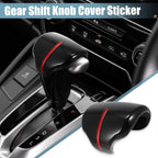 Car Gear Shift Knob Cover for Honda CR-V 2017-2021 - Black Red Trim