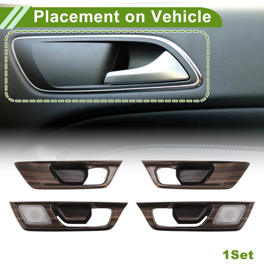 Interior Door Handle Bowl Cover Trim for Honda CR-V (2023–2026) Wood Grain