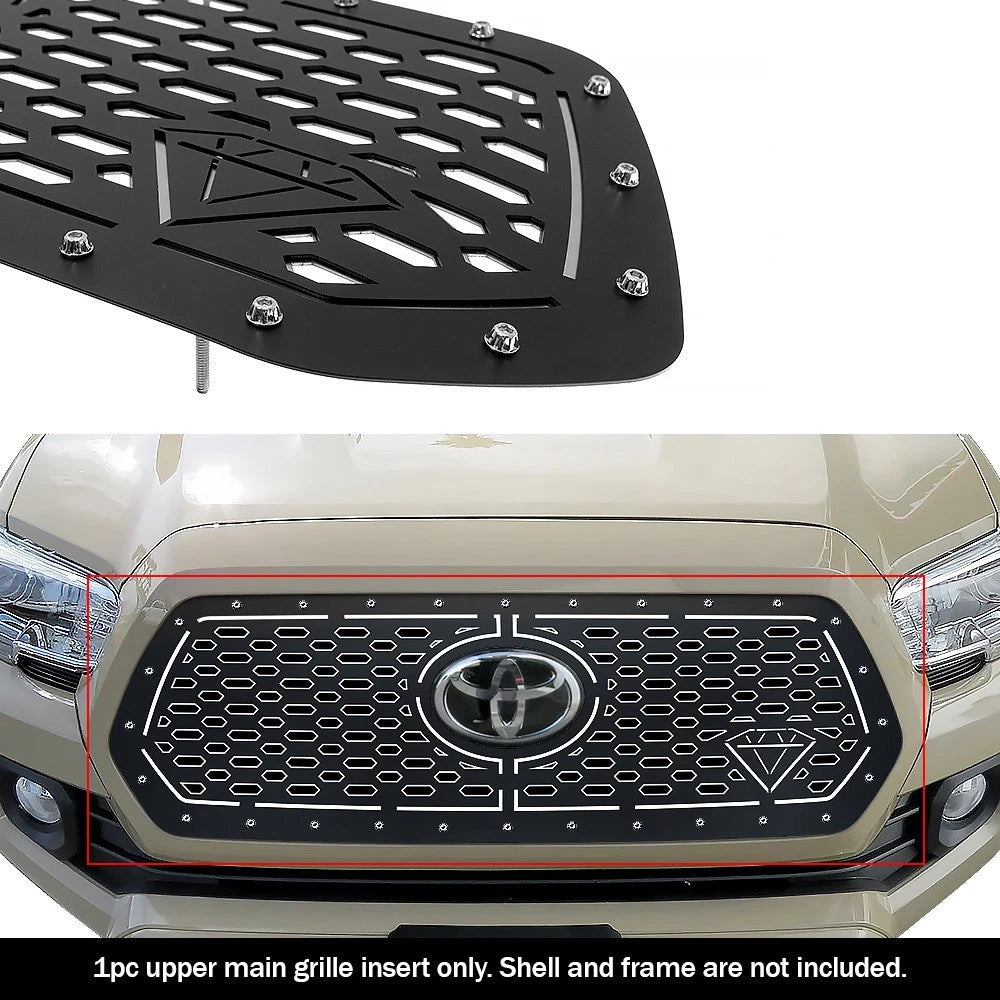 Stainless Black Double Layer Grille for Toyota Tacoma (2018-2019)