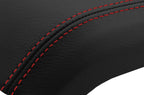 Leather Console Lid Armrest Cover for Ford Escape (2013–2016) Red Stitch