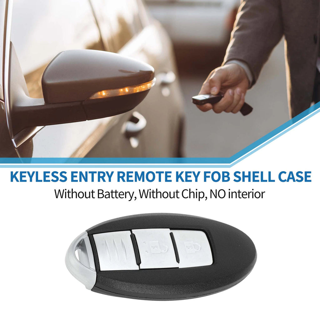 2X Keyless Entry Remote Fob Shell Case for Nissan Juke (2011–2017)