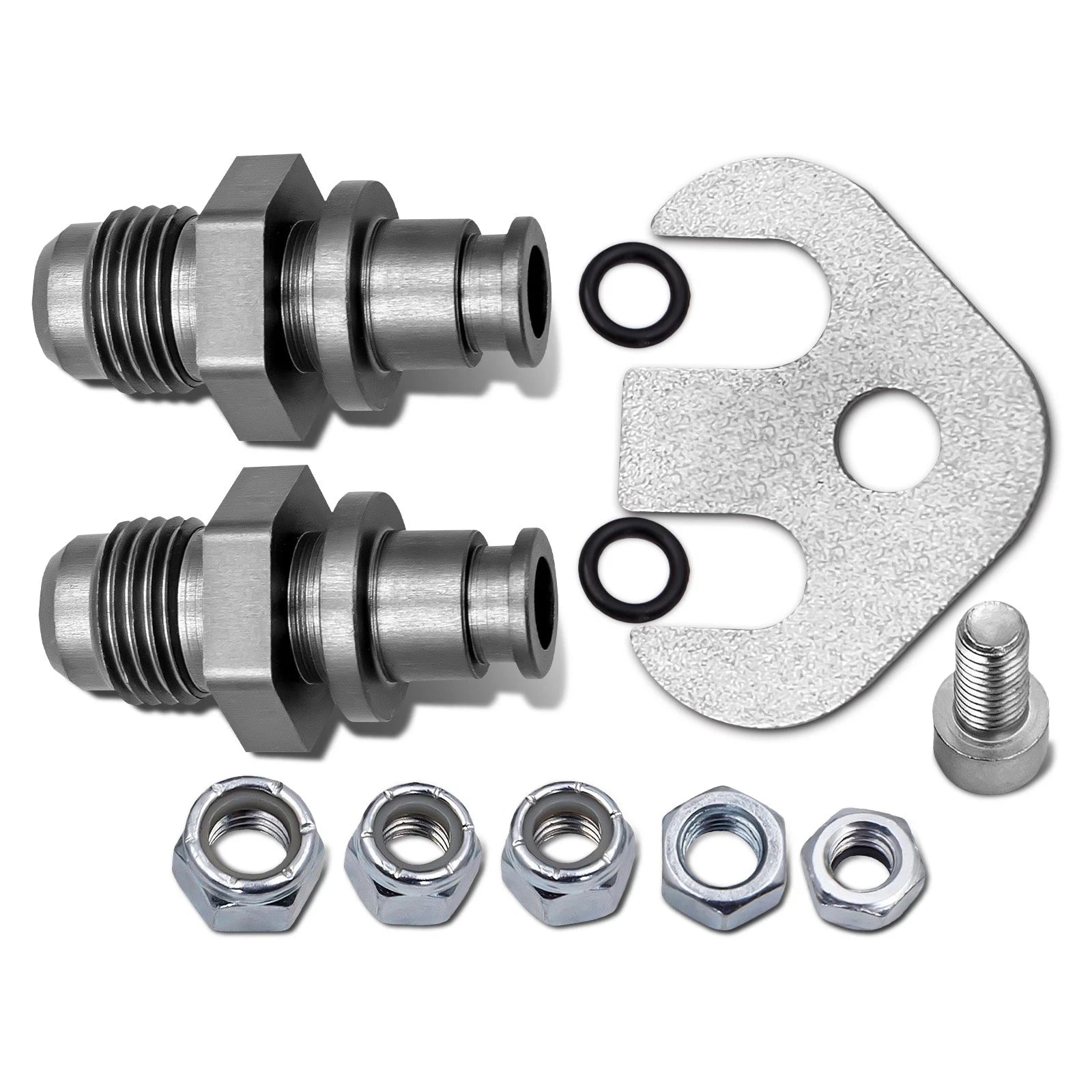 Set of 4 Power Steering Rack Line Conversion Fittings for Ford Focus (2000–2011)