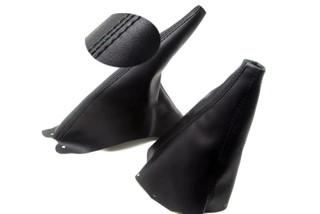 Manual and E Brake Boot Set for Mustang (1999–2004) - Orange Stitch
