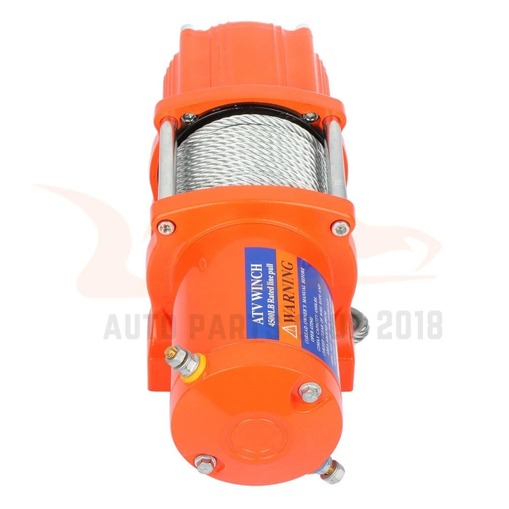 Electric Recovery Winch for Truck Trailer SUV (4500LBS)