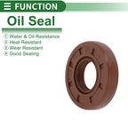 Set of 5 Oil Seals FKM Rubber 16x35x7mm for High Pressure