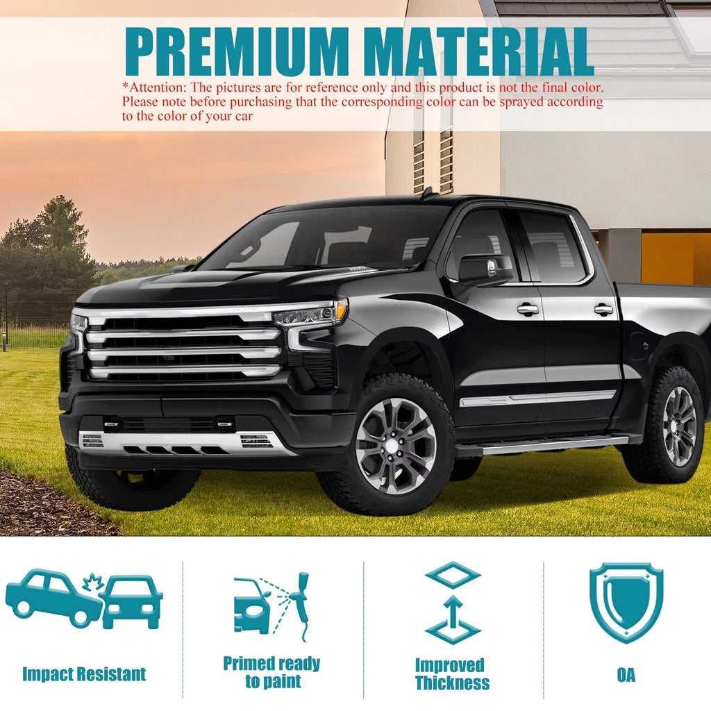Black Steel Front Bumper for Chevy Silverado 1500 (2022–2023)