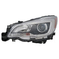 Replacement Driver Side Halogen Headlight Assembly w/Black Bezel w/Chrome Trim