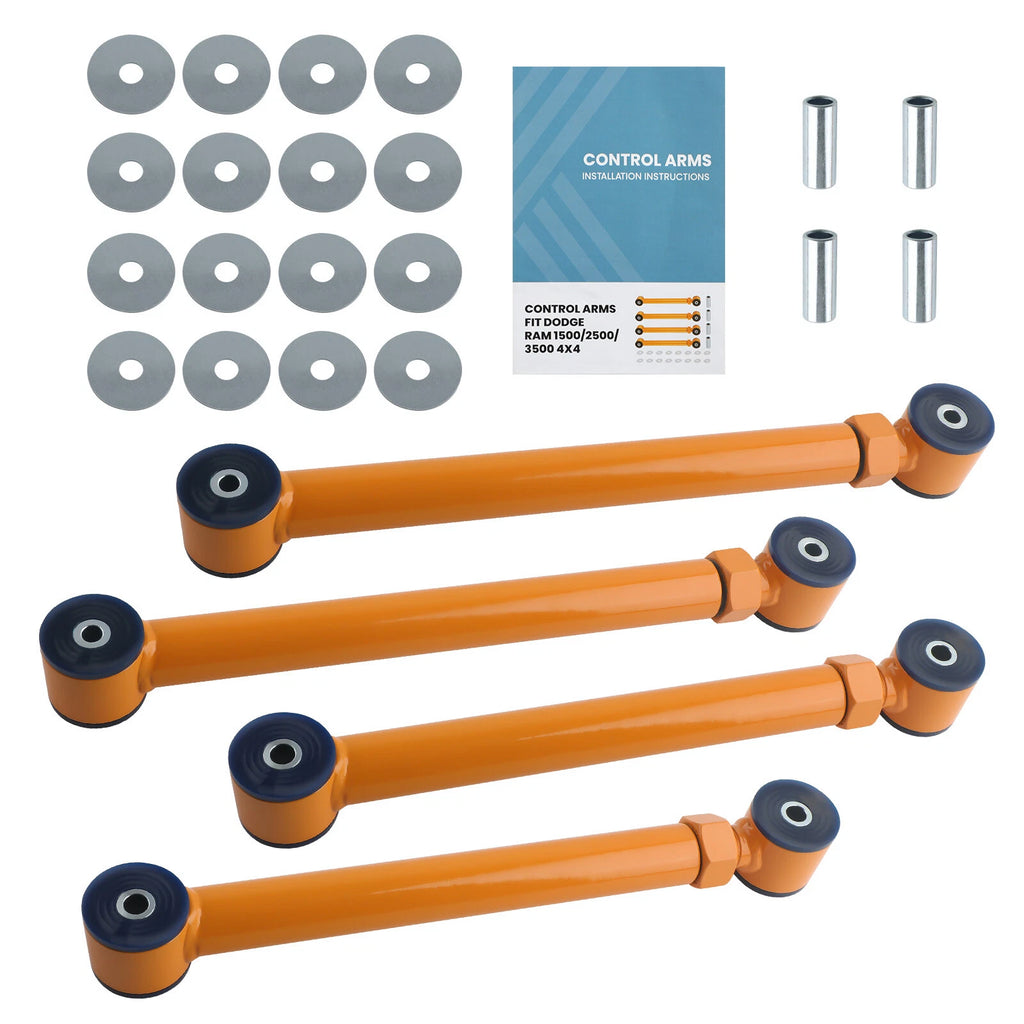 Adjustable Control Arms + Washers for Dodge Ram 1500 2500 3500 (1994–2008)