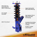 Coilover Shocks Absorbers Kit for Honda Civic (2001-2005) Adjustable Height