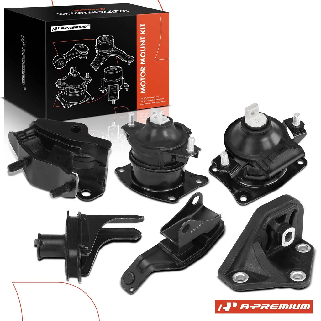 6X Engine Motor & Transmission Mounts for Honda Accord (2003–2007)
