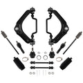 12x Front Upper Control Arms Tie Rods for Ford Explorer Mountaineer (2002–2003)