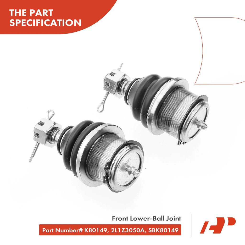 8x Front Lower Control Arm Tie Rod Ball Joint for Ford F-150 (2004–2006)