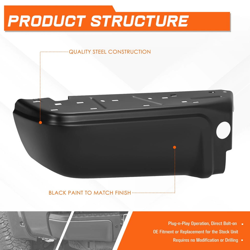 Rear Left Side Bumper End for Ford F250 F350 F450 SD (2008–2016)