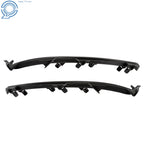 Pair Fog Light Covers for Mazda CX-9 (2016-2023) Black Plastic