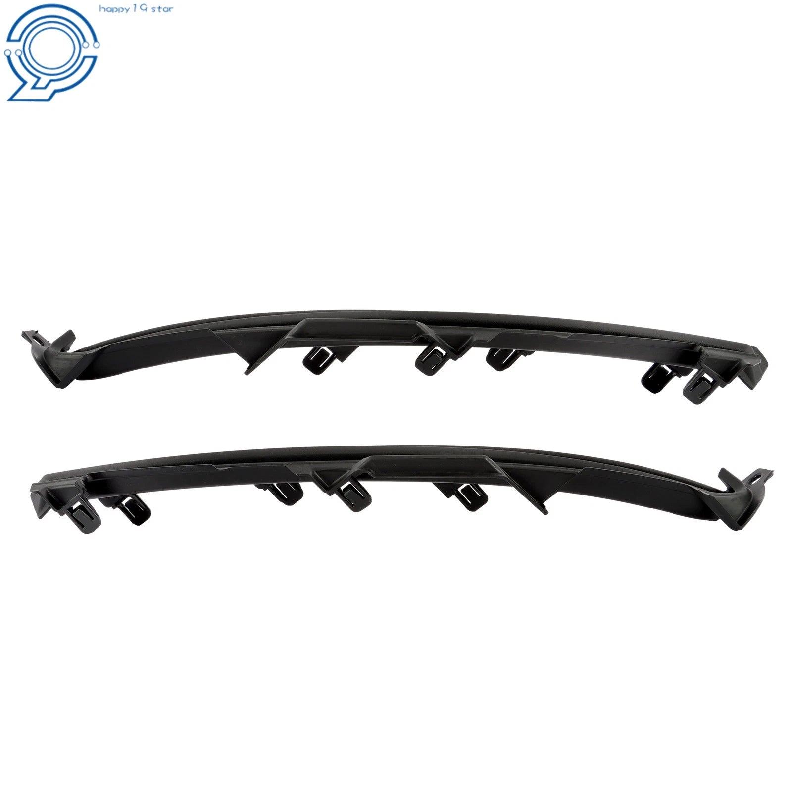 Pair Fog Light Covers for Mazda CX-9 (2016-2023) Black Plastic