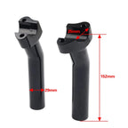 6" CNC Pullback Handlebar Risers Black for Harley Softail Sportster