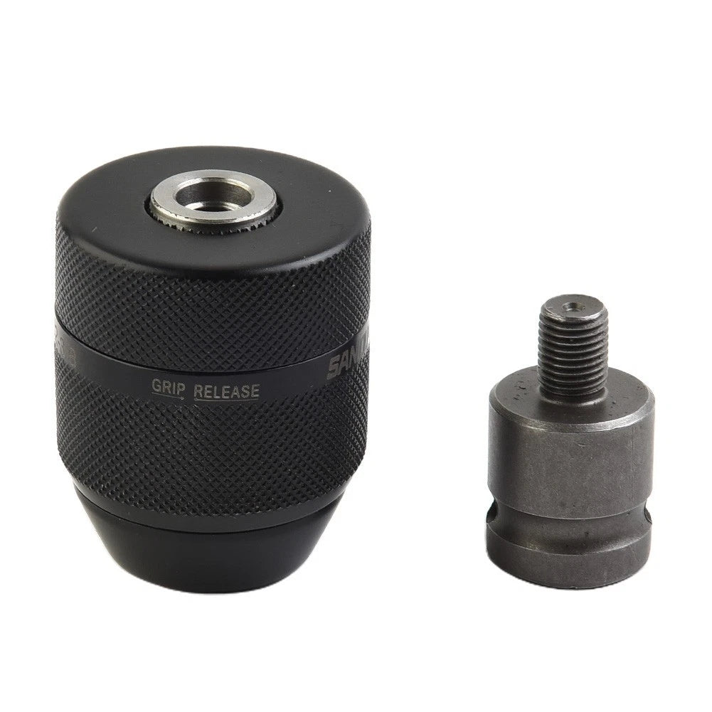 Keyless Metal Drill Chuck 3/8-24UNF for Hand Electric Drill (0.8mm-10mm)