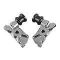 CNC Grey Aluminum Swingarm Spool Adapters for Yamaha R25 (2015)