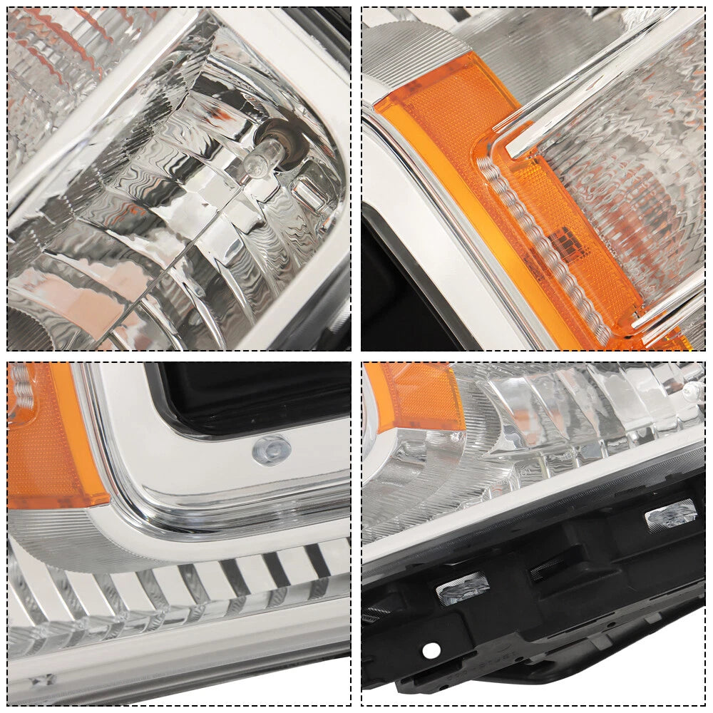 Driver Side Chrome Halogen Headlight for Ford F150 (2018–2020)
