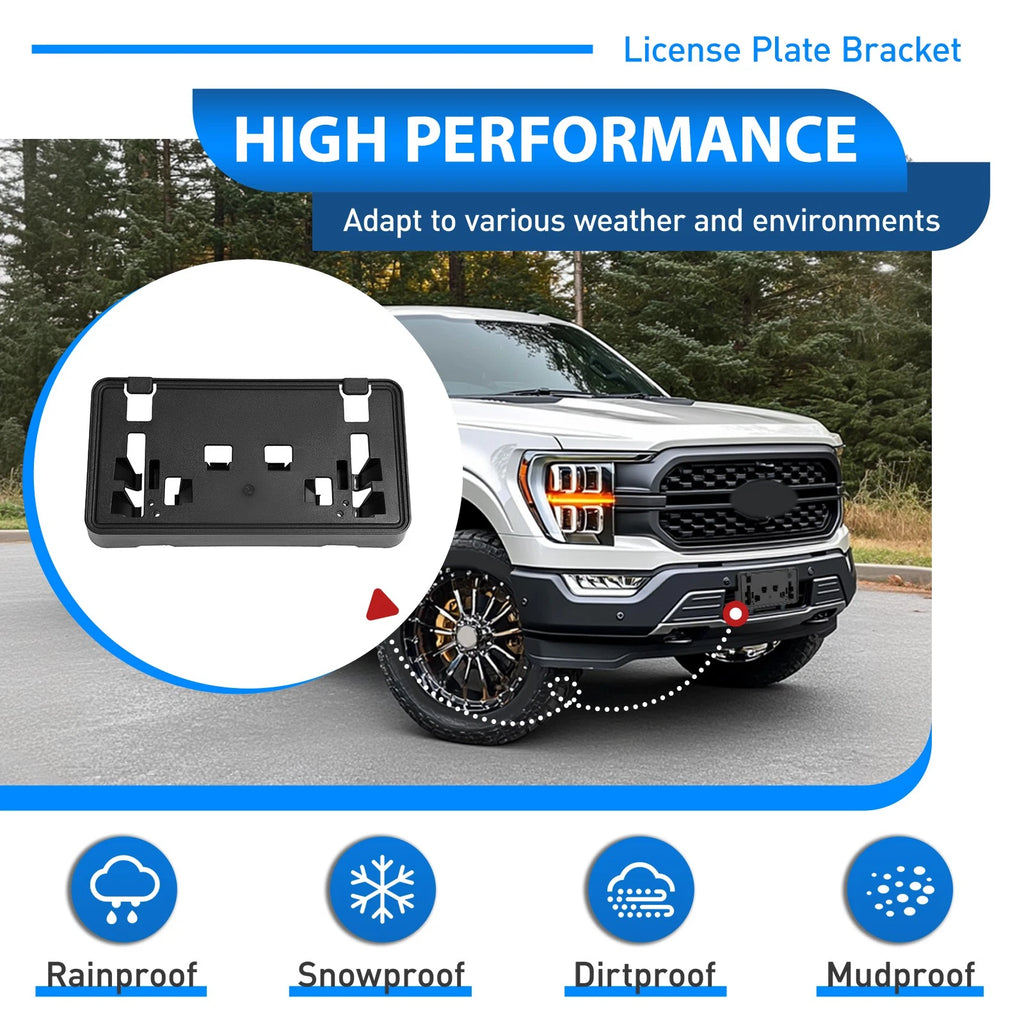 Front Bumper License Plate Bracket for Ford F-150 (2021–2023)
