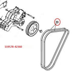 Yanmar V-Belt 119578-42360E for 6LY3-STP / 6LY3-ETP