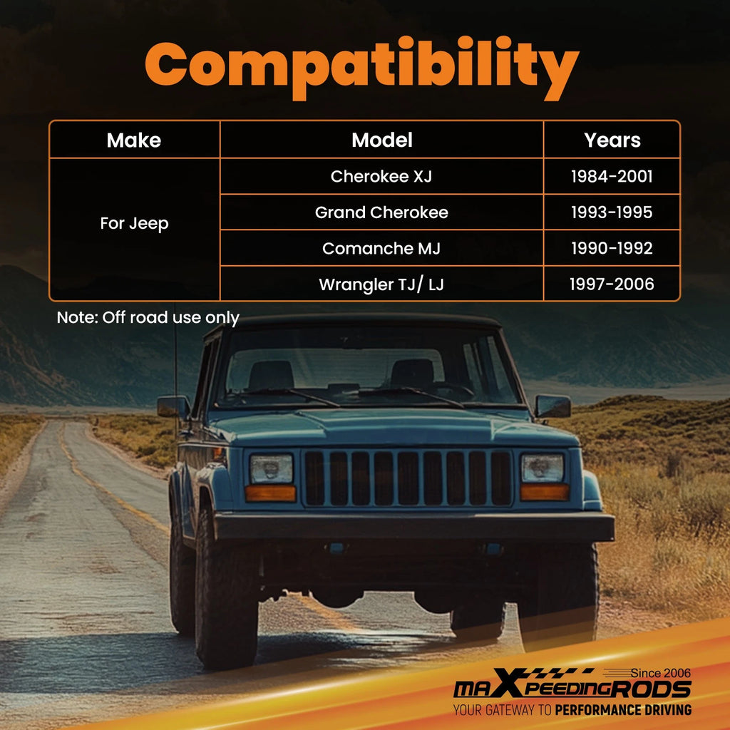 Adjustable Crossover Steering Kit for Jeep Comanche MJ (1990-1992)