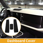 Dashboard Cover for Ford Bronco (2021–2024) Black Set of 1