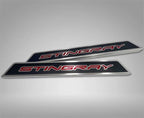 Door Sill Trim Replacement for 2020-2022 Chevy Corvette C8 Blue Vinyl