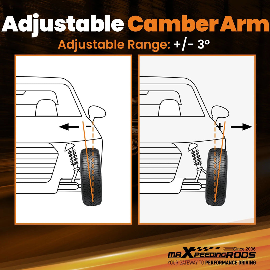 Adjustable Front Upper Camber Control Arms for Chrysler 300 (2005–2023)