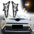 LED Daytime Running Light Fog Lamp DRL w/ Signal for Toyota C-HR (2016–2018)