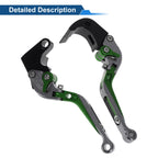 Adjustable Brake Clutch Lever for Honda CBR600RR (2003–2016) Titanium Green