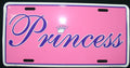 License Plate Tag "I'm the Princess" for Car/Truck