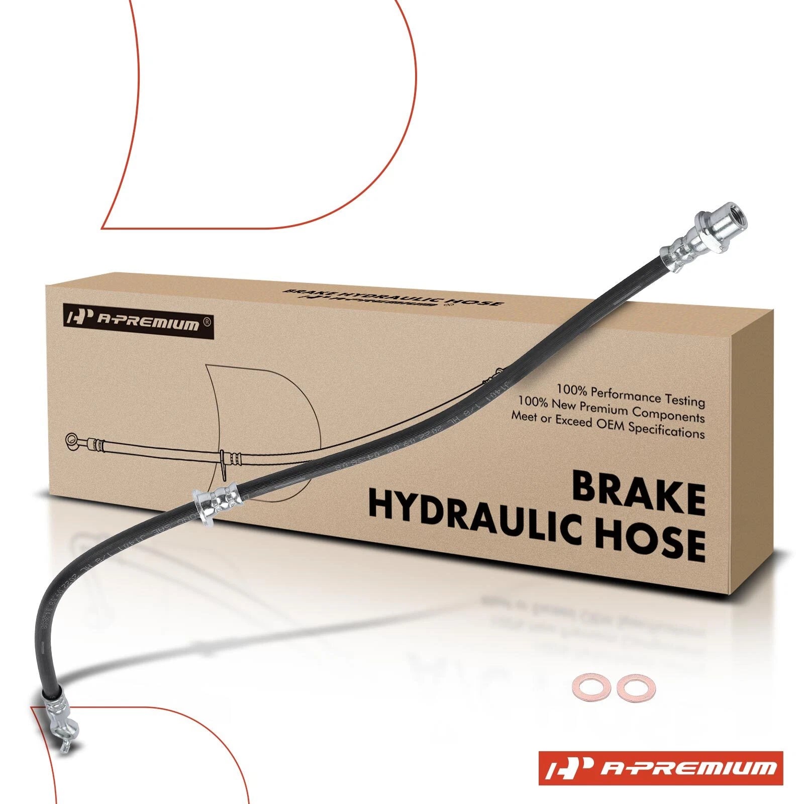 Front Left Brake Hydraulic Hose for Toyota Prius (2001–2003)