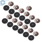 25 Pcs Metal Stainless Steel Cut Off Wheels for Die Grinders (3"x1/32"x1/4")