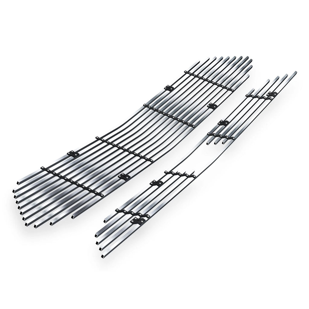 Upper Stainless Silver Billet Grille Insert for Chevy Cruze (2016-2018)