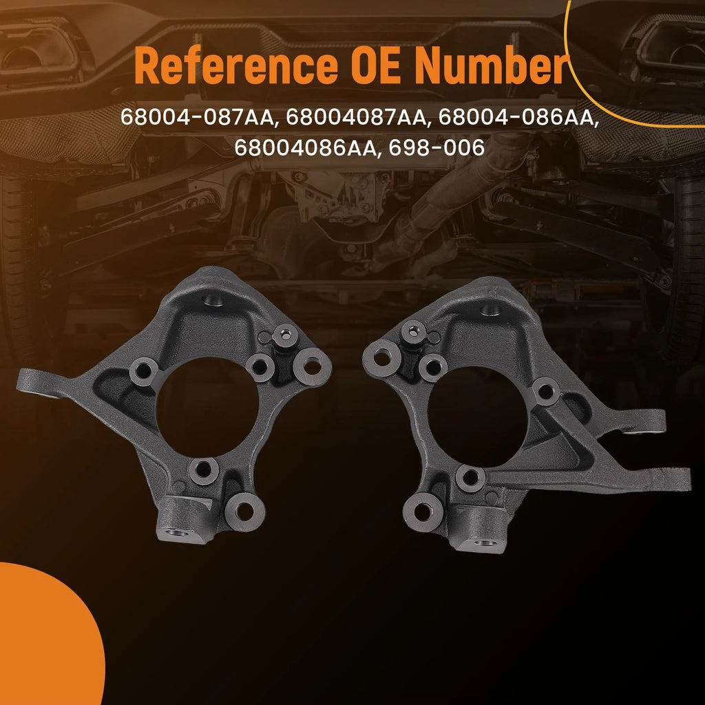 Front Steering Knuckle Pair for Jeep Wrangler JK (2007–2018)