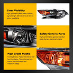 Headlight Assembly for Acura TSX (2009–2014) HID Xenon Projector Pair
