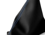Leather Manual Shift Boot Cover for Nissan Xterra (2002–2006) Blue Stitch