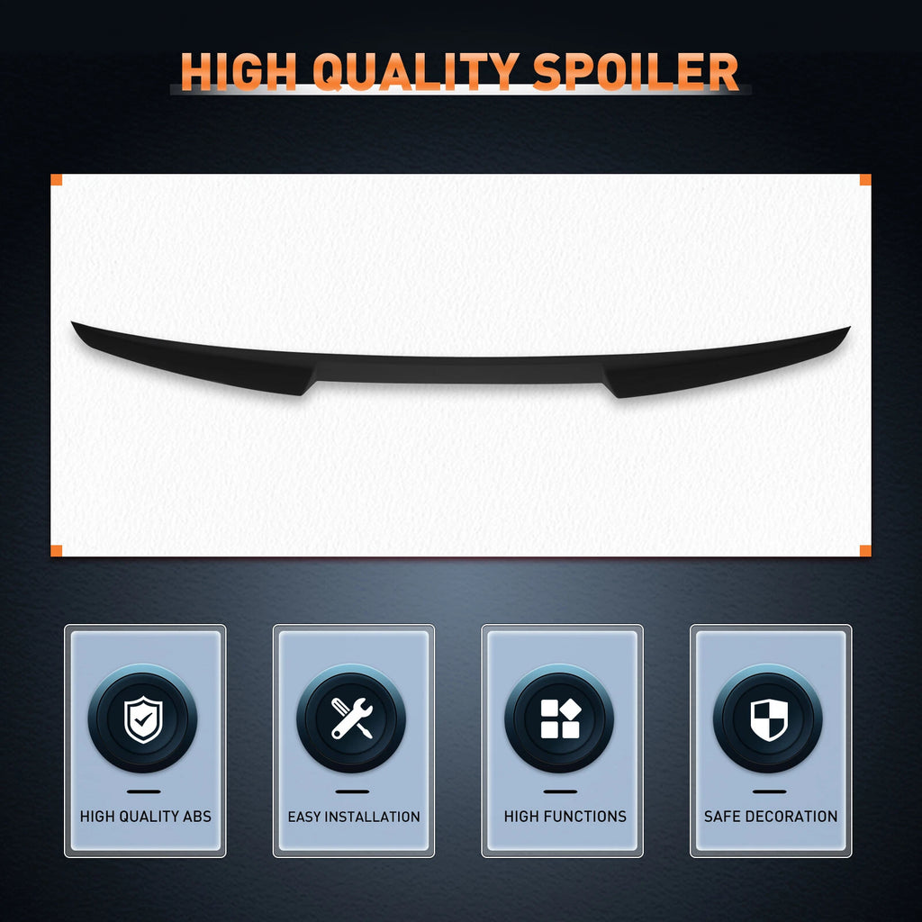 Glossy Black Wing Spoiler for Volkswagen Jetta (2012-2018)