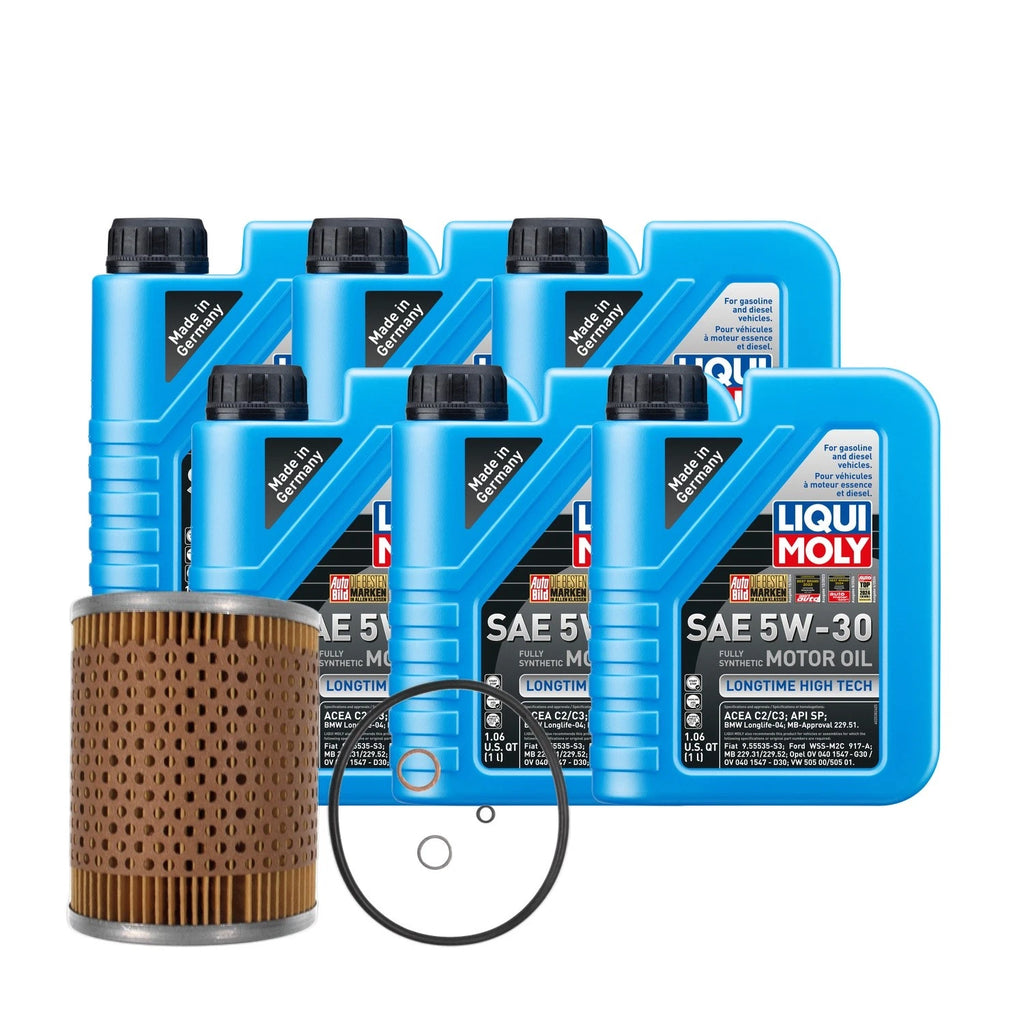 6L Liqui Moly Longtime High Tech 5W-30 Oil Change Kit for BMW 525i (2001–2007)