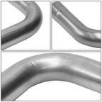 2.5" OD Universal Custom Exhaust Tubing Mandrel 90° U Bend Kit (8 Pcs)