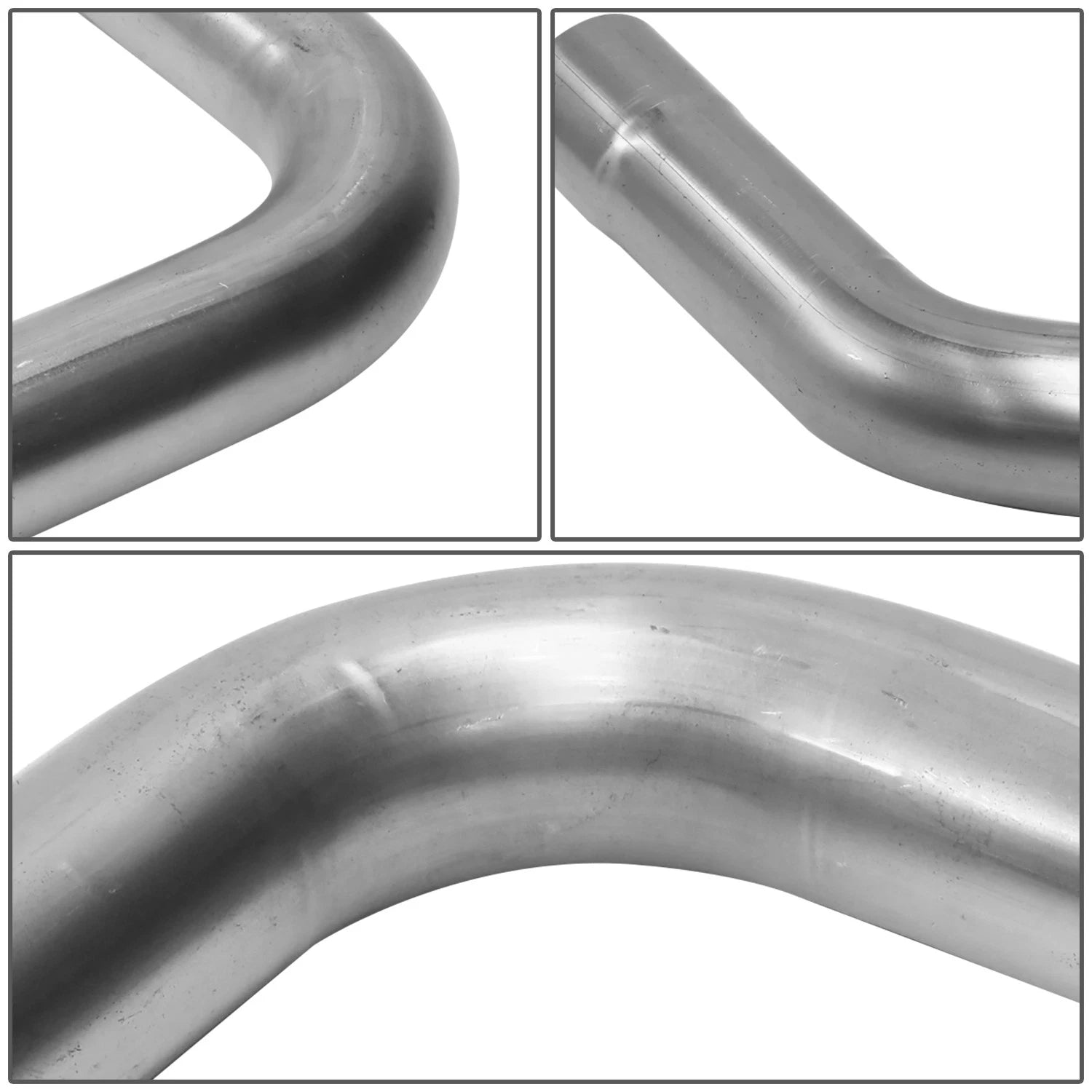 2.5" OD Universal Custom Exhaust Tubing Mandrel 90° U Bend Kit (8 Pcs)