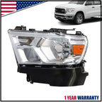 Chrome Headlight for Dodge Ram 1500 (2019–2023)