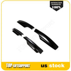 Roof Rack Rail End Shells for Toyota RAV4 (2006–2012) - Black Cover