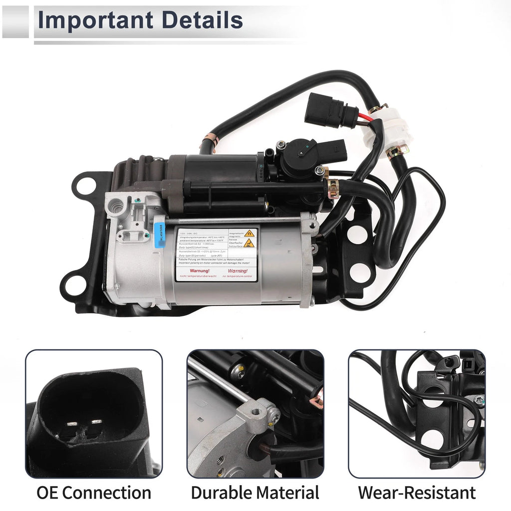 Air Suspension Compressor for Audi A8 Quattro (2011–2017) OE 4H0616005C