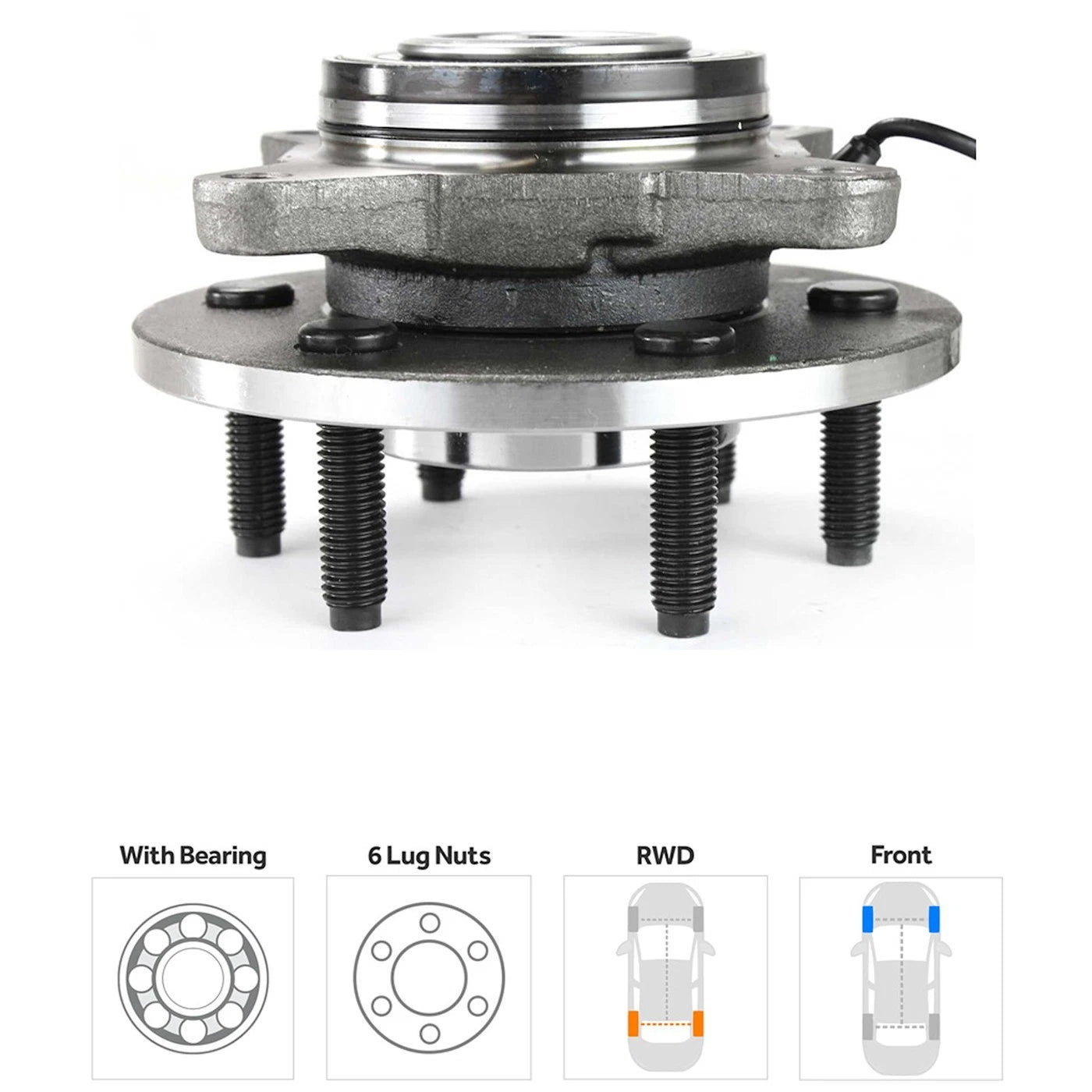 Front Wheel Hubs for Ford (2000–2005)