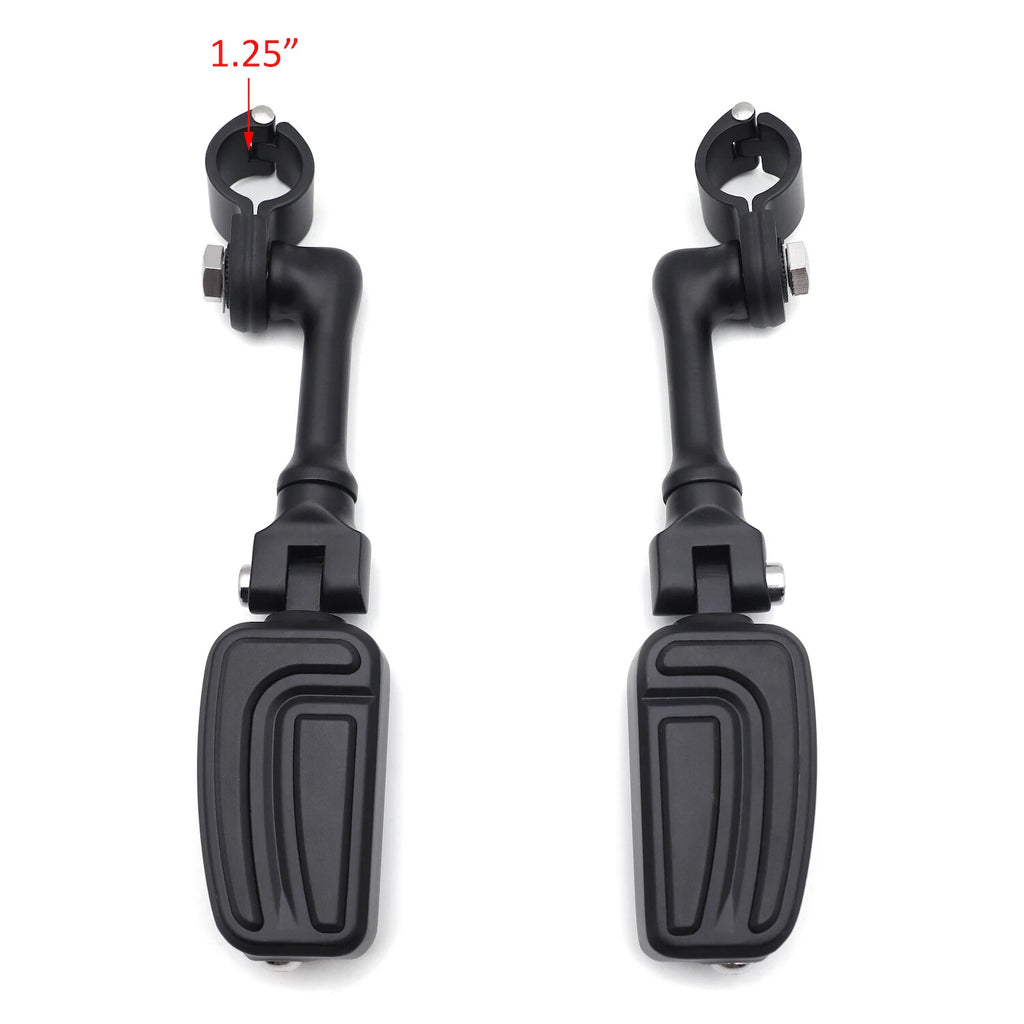 Foot Peg Kit for Honda DLX600 Shadow VT600 (1.25" Engine Guard, 4.5")